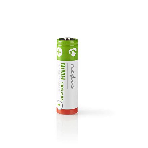 Nedis BANM13HR64B Pile Rechargeable Ni-MH AA 1.2 V 1 300 mAh 4 pièces Blister