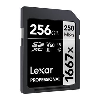 LEXAR carte sdxc 256 go 1667x professional 250 mo s classe LEXAR carte sdxc 256 go 1667x professional 250 mo s classe