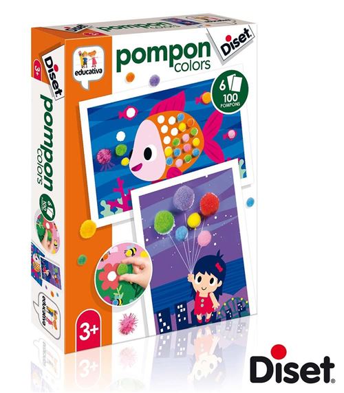 Travail avec pompons Diset +3 ans