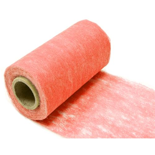 Lot de 10 Rouleaux en tissus non tissé coloris Corail - 10 cm x 10 m