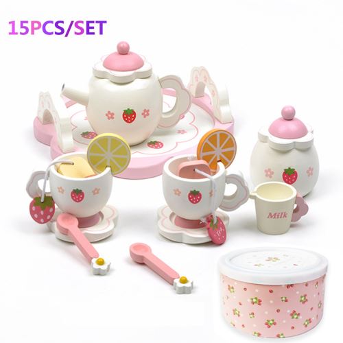 Enfants Enfants Faire semblant Jouer Cuisine Set Thé Café Plats