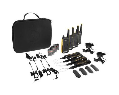 Mtor Noir, Jaune Motorola Talkabout T82 Extreme - Quad Pack - Portable - Radio 2 Bandes - Pmr - 446 Mhz - 16 Canaux - (Pack De 4) - Image 1
