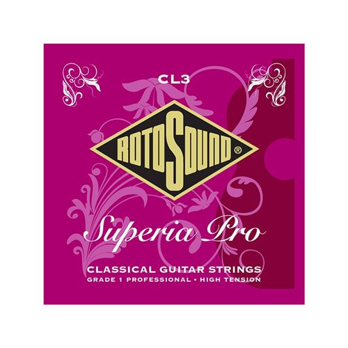 Rotosound CL3 Grade 1 Pro Superia Pro - Jeu de cordes guitare classique - tension dure