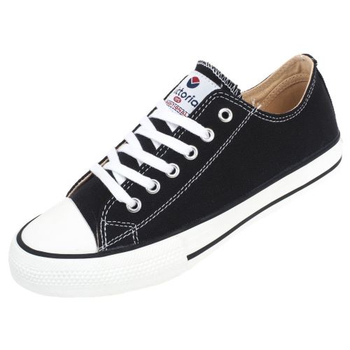 Chaussures basses toile Victoria Vintage noir basse tribu luna Noir taille : 37 réf : 35215