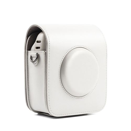 Étui de protection en cuir PU pour Fujifilm Instax Square 20 - Blanc