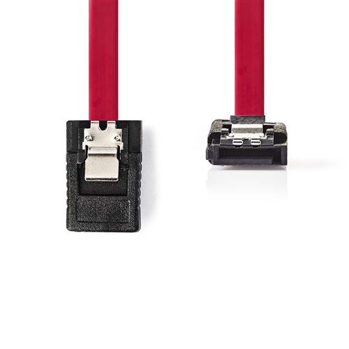 Câble de données SATA 3 Gb/s | SATA Femelle à 7 Broches avec Verrouillage - SATA Femelle à 7 Broches Angle 90°...