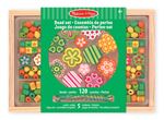 Kit créatif Melissa & Doug Ensemble de perles en bois Puissance florale
