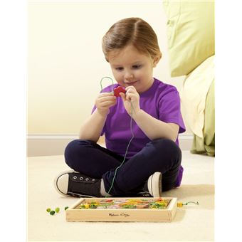 Kit créatif Melissa & Doug Ensemble de perles en bois Puissance florale