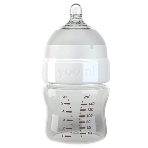YOOMI Biberon anti-colique avec tétine 140 ml Blanc