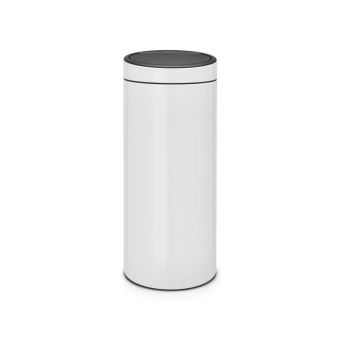 Brabantia poubelle touch bin new - 30l - blanc 115141