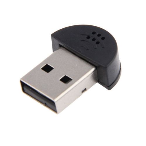 Microphone Miniature USB 2.0 Pc Portable Sans Fil Bonne Qualité Audio Noir - YONIS