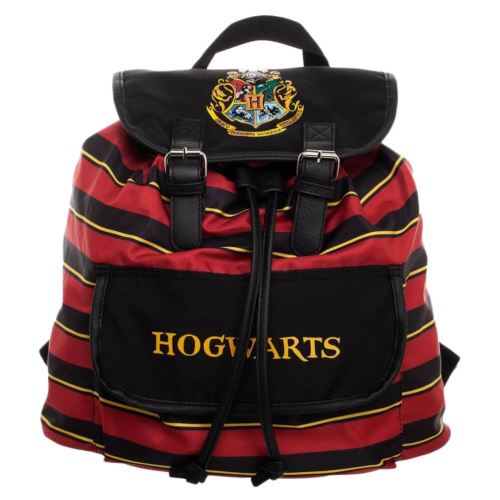 Sac à dos rayé écusson de Poudlard Harry Potter