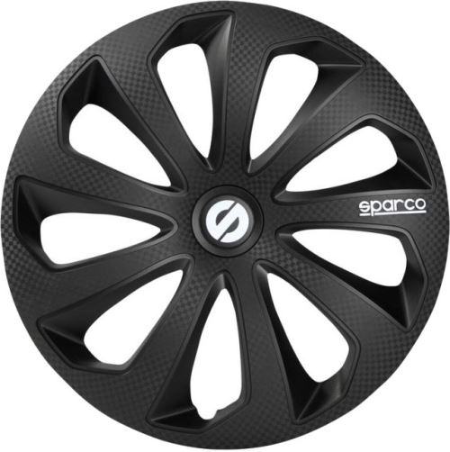 Sparco enjoliveurs Sicilia 13 pouces ABS noir lot de 4
