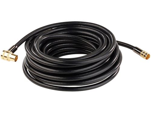 Câble satellite (fiches F) HDTV 105 dB à blindage renforcé - Coudé - 10 m
