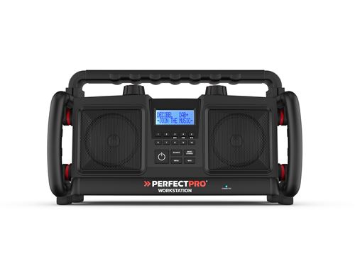 Radio de chantier PerfectPro Bluetooth Prise USB et Aux-i Noir WS3
