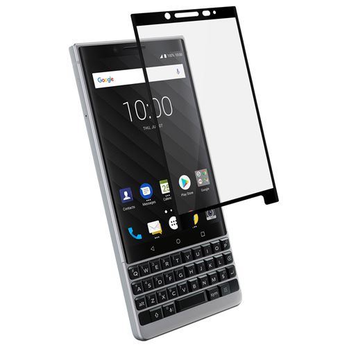 BlackBerry KEY2 Vitre protection d'ecran en verre trempé protection integrale Full 3D Tempered Glass - Noir