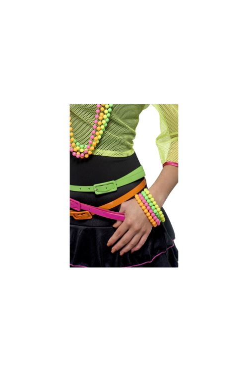 Bracelets perles fluo
