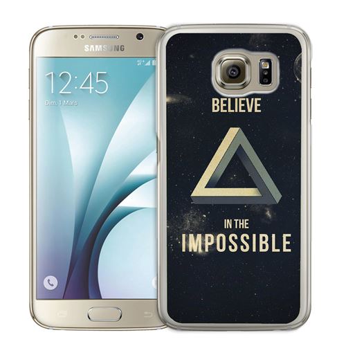 Coque pour Samsung Galaxy S7 Edge believe impossible