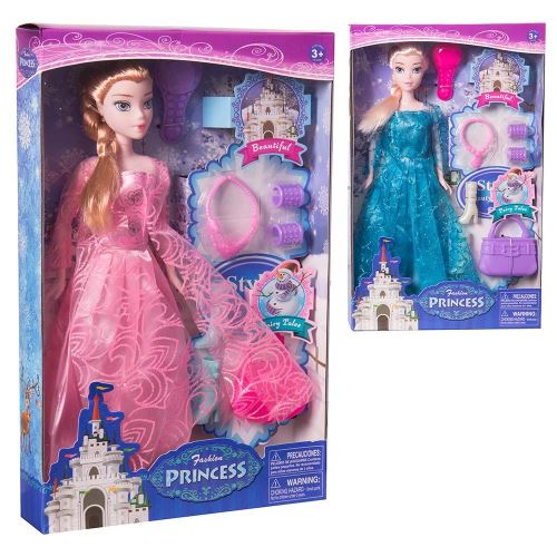 Poupée Princesse 29 cm + accessoires 2 modèles