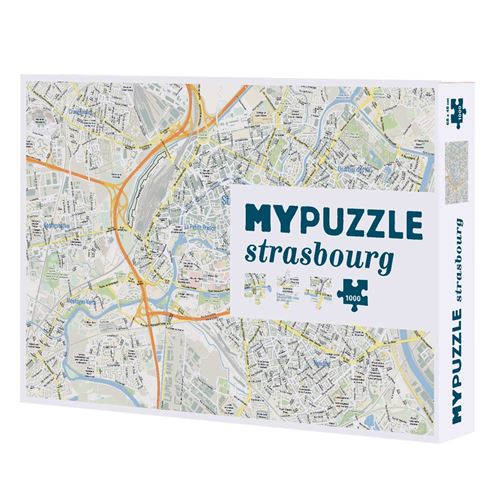 Puzzle 1000 pièces MYPUZZLE STRASBOURG HELVETIQ Multicolore