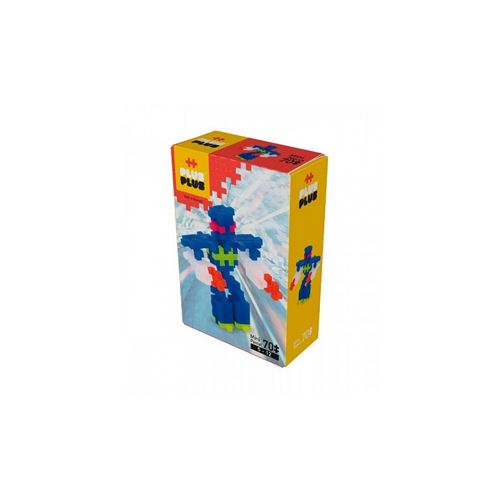 Plus-Plus - Boîte de 70 Pièces Jeux de Construction Néon Robots, PP3753