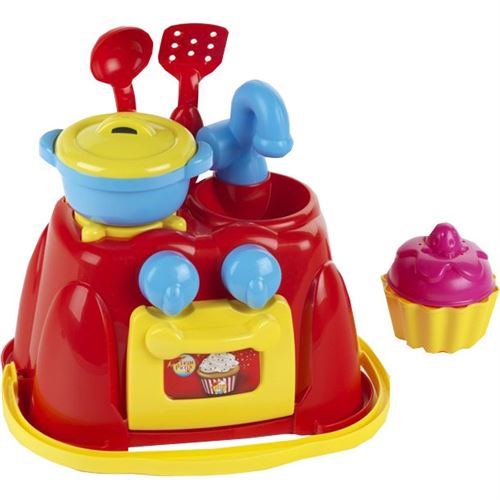 Klein Set de cuisine pique-nique plage 5 pièces rouge