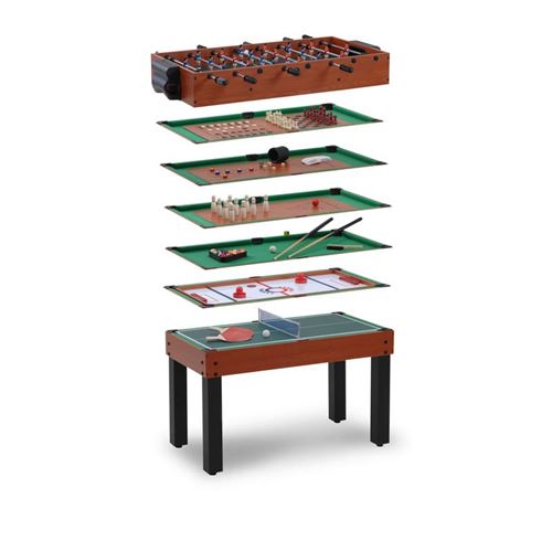 Table multi-jeux 12 en 1 Barres Téléscopiques GARLANDO