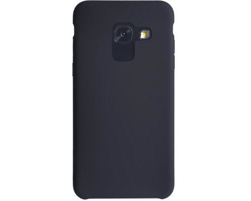 Coque rigide finition soft touch noire pour samsung galaxy a8 2018