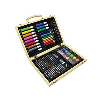 Malette Dessin Professionnel Crayon De Couleur Kit Coffret 73 Pièces KIT DE DES