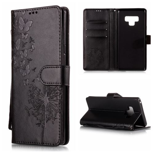 Galaxy Note 9 Housse Etui Cuir Pu Pissenlit Noir Als88741