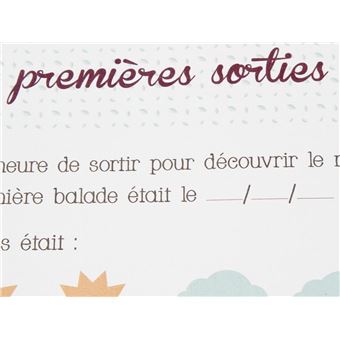 Coloris ROSE Mon livre de naissance Fille
