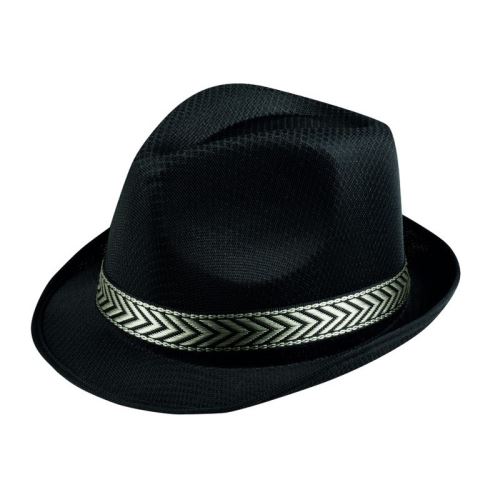 Chapeau borsalino trilby noir adulte