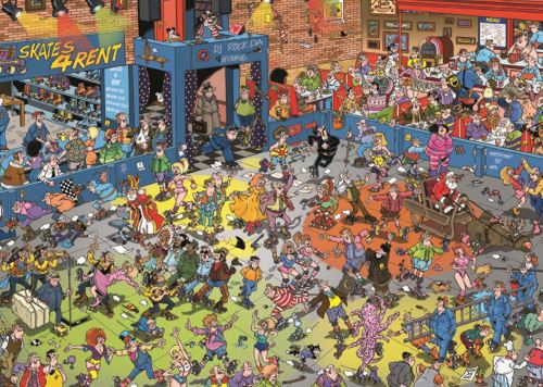 Jumbo Jan van Haasteren Le Rollers Disco Puzzle (1000 Pieces)
