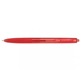 Stylo à bille Pilot Pen Super Grip G Rouge