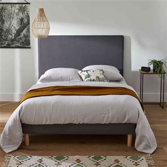 Tête de lit déco Melty gris béton 150 - Merinos