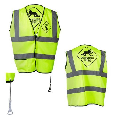 Gilet Jaune Réflecteur pour Fêtes MEN