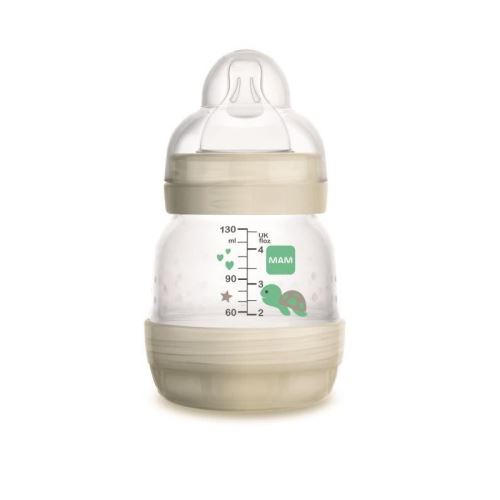 MAM Biberon Easy Start Anti-colique 130ml Fille - Tétine débit 0