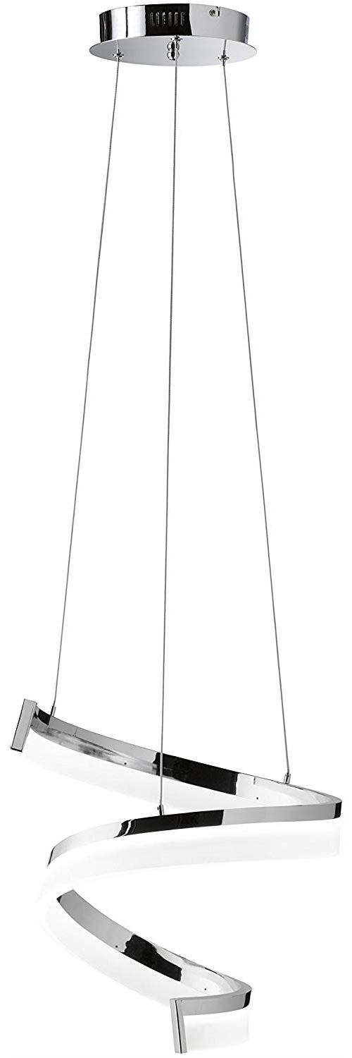 Wofi A LED Lampe suspension Métal 27 W Intégré 360 x 1500 x 360 cm, chromé 7032.01.01.5000 [Classe énergétique A]