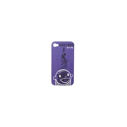 Coque violette NeyYork Art City iPhone 4