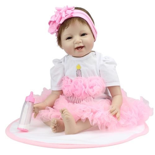 22 Pouces Reborn Baby Doll enfant en bas âge Artificielle silicone Enfants Vinyle Jouët Wapl248