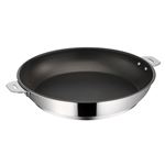 Poêle météorite Salvaspazio+ 24 cm en acier inoxydable - Lagostina - Argent - Inox Antiadhésif