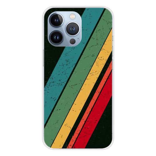 Coque en silicone imprimée compatible Apple iPhone 13 Pro Grunge