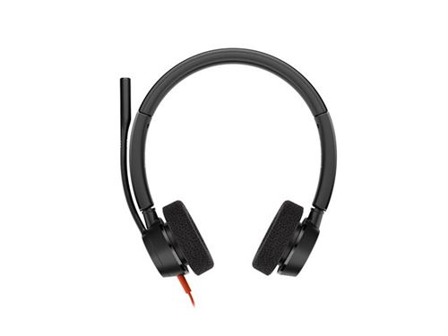 Poly Blackwire 3325 - Blackwire 3300 series - micro-casque - sur-oreille - filaire - jack 3,5mm, USB-C - noir - certifié UC
