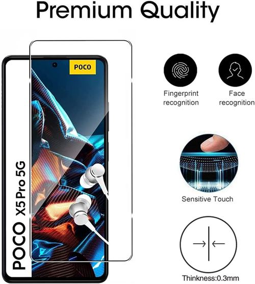 Compatible Xiaomi POCO X5 Pro 5G et Redmi Note 12 Pro 5G/+5G - 2 Films Protections  écran verre trempé résistant anti choc [Novago] - Protection d'écran pour  smartphone - Achat & prix
