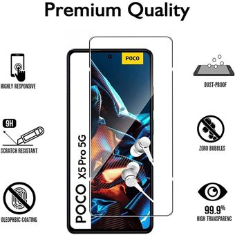 Compatible Xiaomi POCO X5 Pro 5G et Redmi Note 12 Pro 5G/+5G - 2 Films  Protections écran verre trempé résistant anti choc [Novago] - Protection  d'écran pour smartphone - Achat & prix