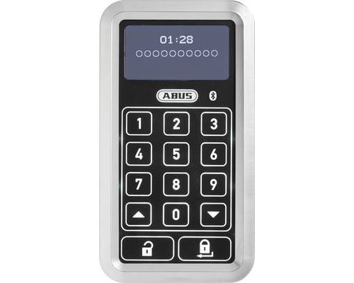 ABUS ABHT10133 Serrure à code numérique en façade 6 V Bluetooth