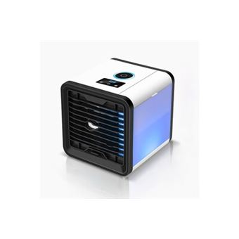 Climatiseur de ventilateur blanc avec 7 couleurs led pour la maison et le bureau - 1