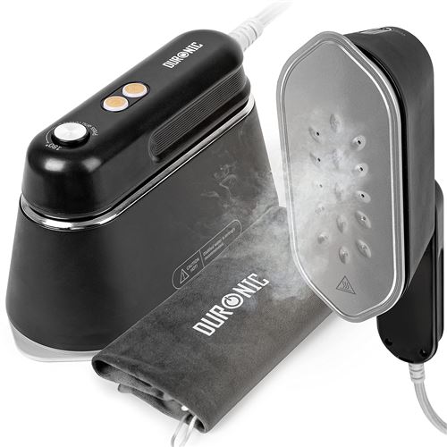 Duronic Hs90 Bk Fer À Repasser De Voyage Portable Utilisation Horizontale Et Verticale 2 Fonctions Vapeurs Poignée Rétractable Compact Et Léger Pour - Image 3