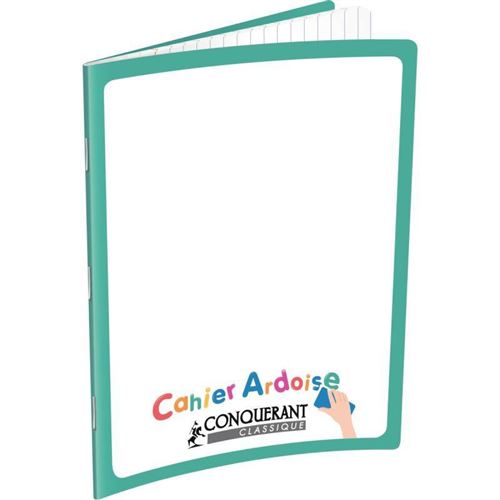 Cahier Ardoise 48 pages seyès 90 g, format 17 x 22 cm CONQUERANT
