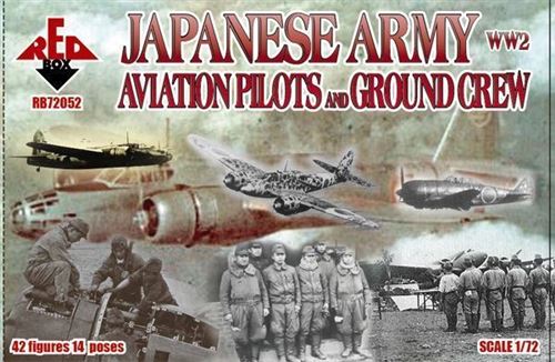 Ww2 Japanese Army Aviation Pilots A.grcr - 1:72e - Red Box